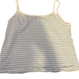 Striped Blue and White Women's Top
